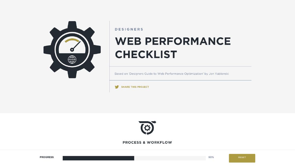 Designers Web Performance Checklist